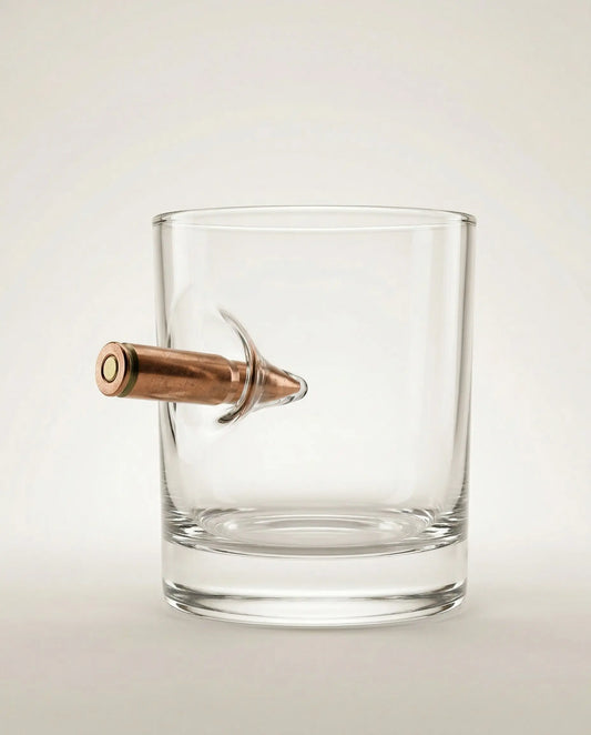 Whisky- & Gin-Glas mit echter Patrone (230ml) MELTGlas