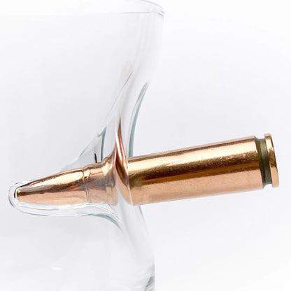 Whisky- & Gin-Glas mit echter Patrone (230ml) MELTGlas