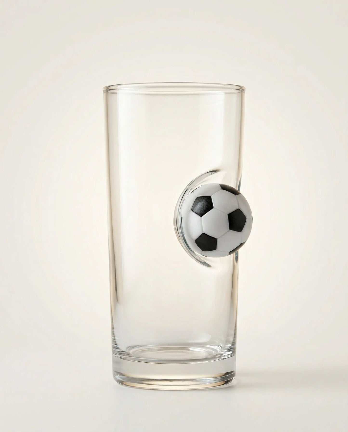Fußball-Glas mit Mini-Ball – Handgemachtes Unikat MELTGlas