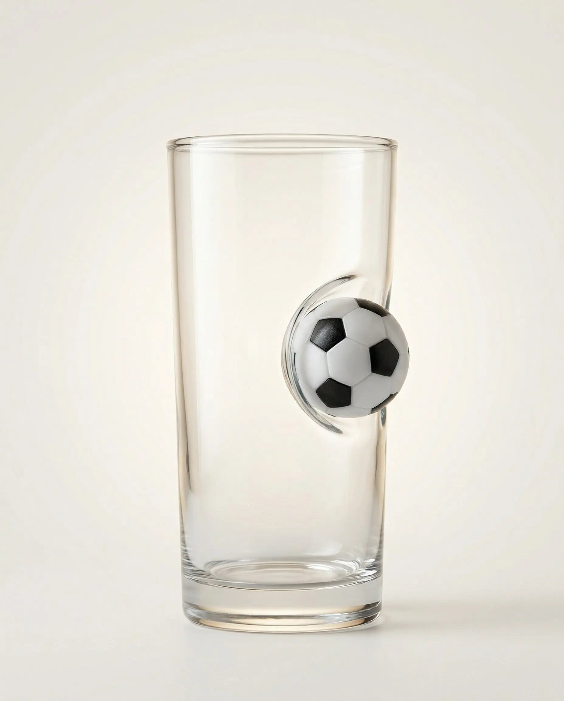 Fußball-Glas mit Mini-Ball – Handgemachtes Unikat MELTGlas