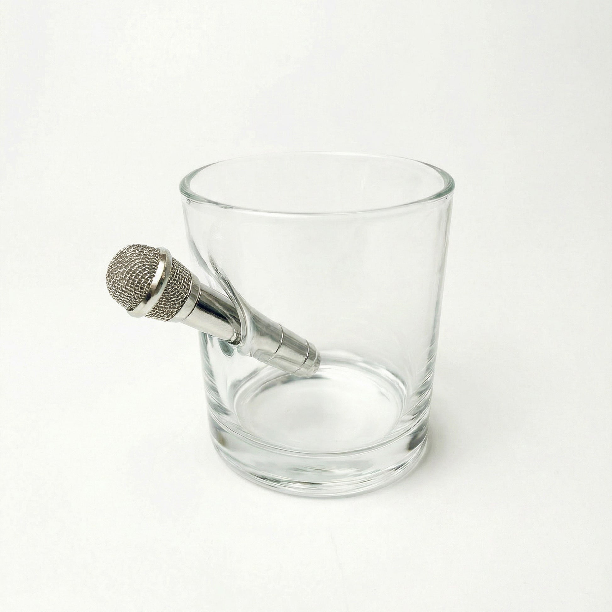 Mikrofon Whiskyglas – handgemachtes Geschenk für Musiker und Sänger – handgemachtes Geschenkglas von MELTGlas