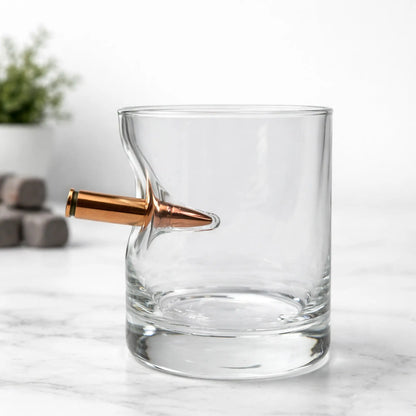 Whisky- & Gin-Glas mit echter Patrone (230ml) MELTGlas