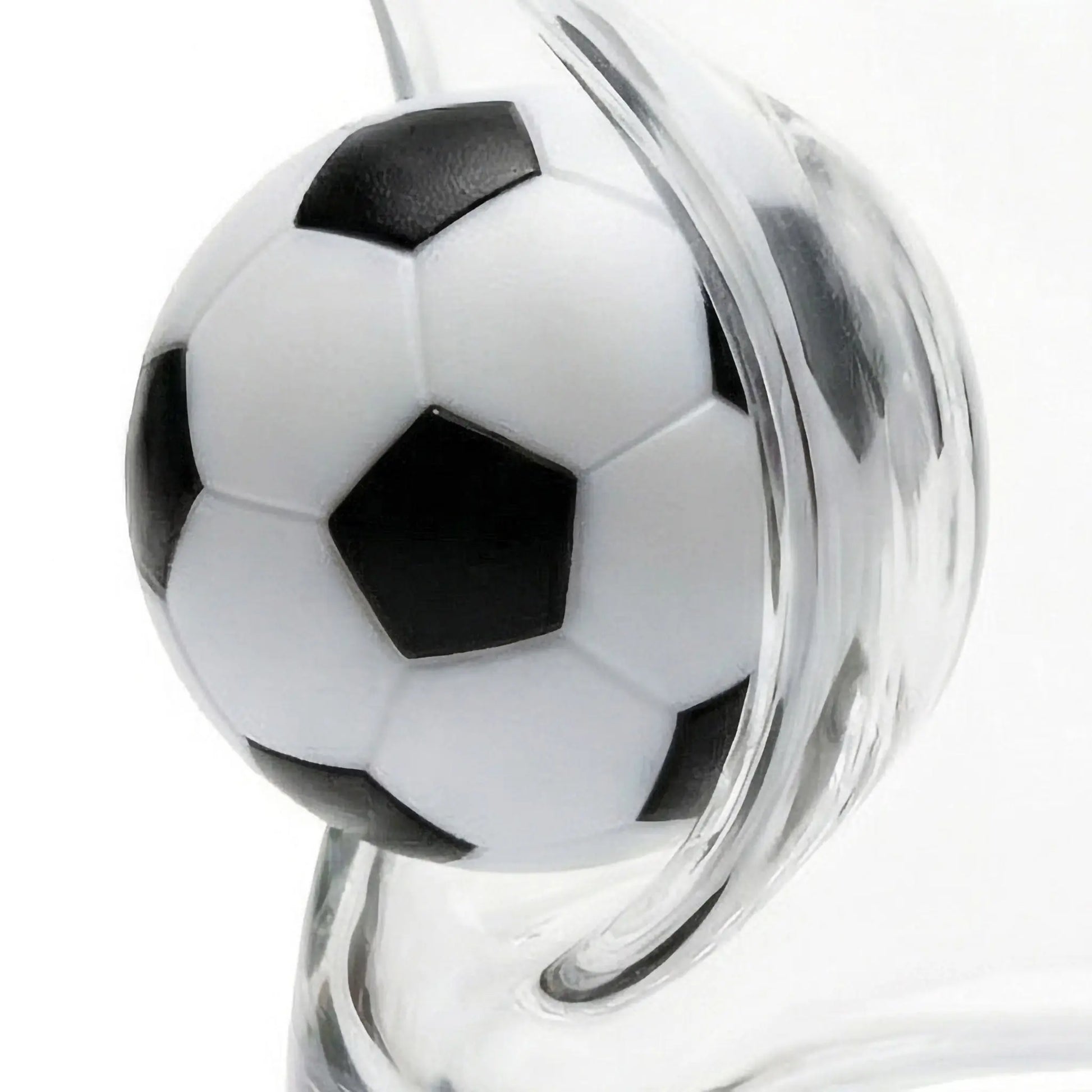 Fußball-Glas mit Mini-Ball – Handgemachtes Unikat MELTGlas
