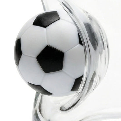 Fußball-Glas mit Mini-Ball – Handgemachtes Unikat MELTGlas